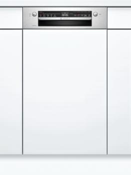 Bosch SPI2IKS10E - Serie 2, Teilintegrierter Geschirrspüler, Gebürsteter Stahl, 45 cm